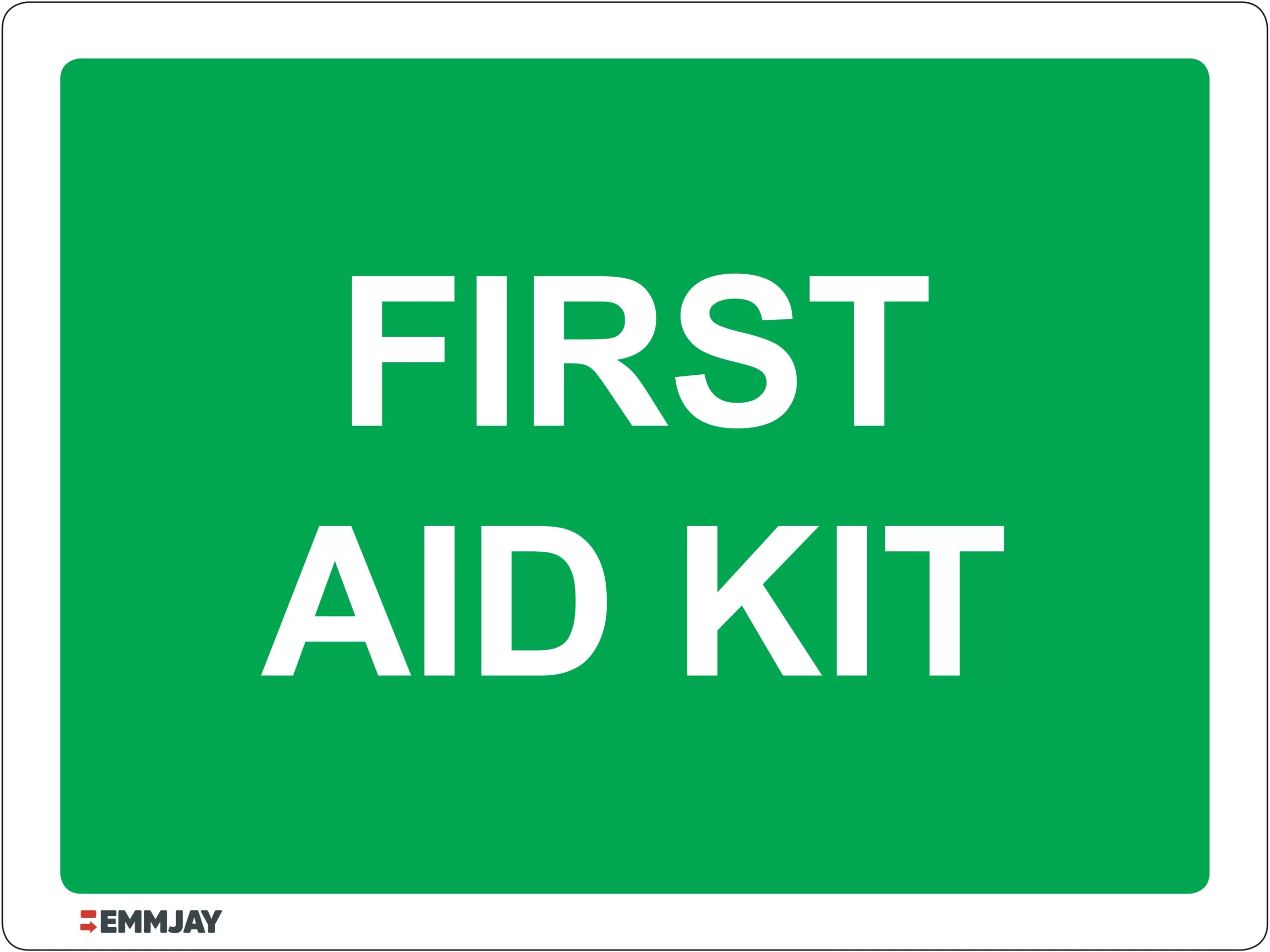 Workplace Safety Signs - Emmjay - First Aid Kit Sign
