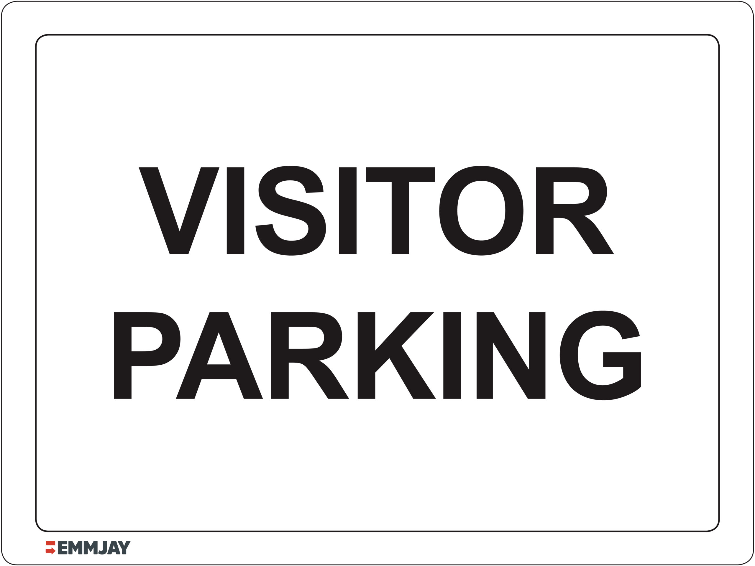 Workpalce Safety Signs - Emmjay - Visitor Parking Sign