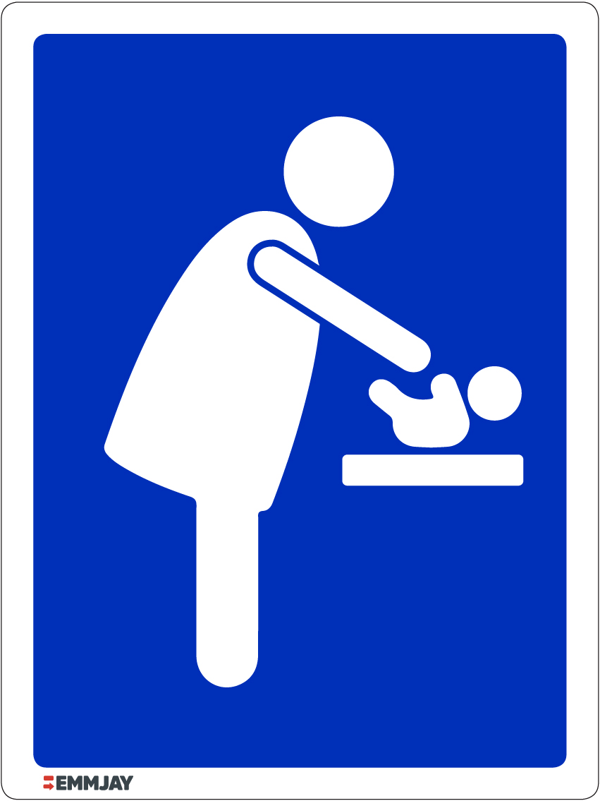 Workpalce Safety Signs - Emmjay - Baby Change Toilet Sign